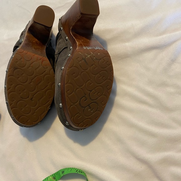 Ugg Kaylee Grey suede clog - Picture 2 of 7